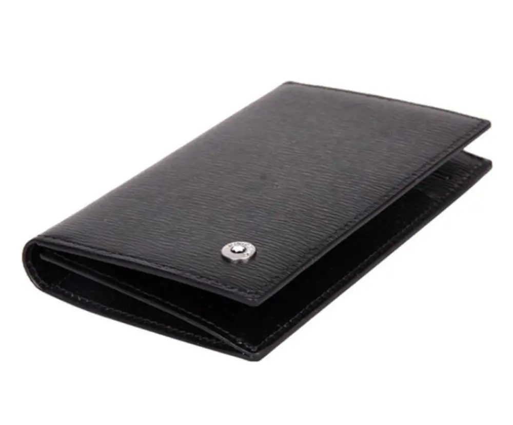 Ví MontBlanc Leather Card Holder 'Black' 38034 - Ảnh 3