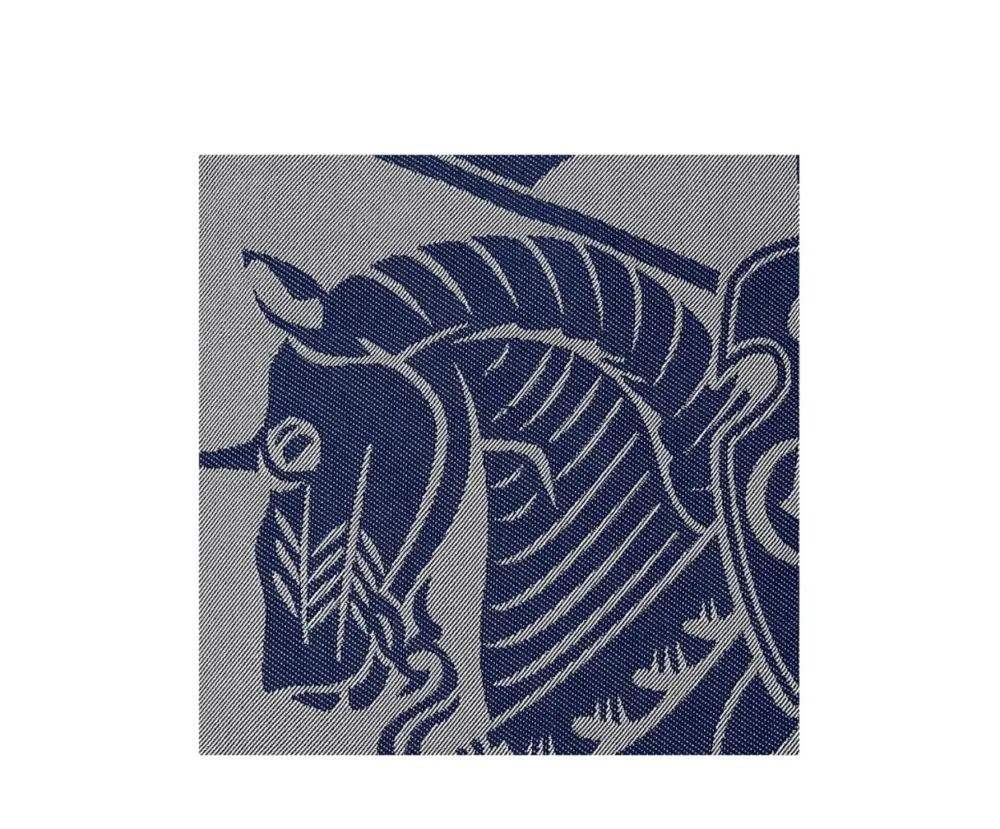 Ví Burberry Knight Logo Canvas Pouch 'Grey' 80838681 - Ảnh 3