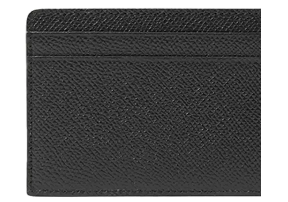 Ví Burberry Grained Leather Card Holder 'Black' 80330741 - Ảnh 5