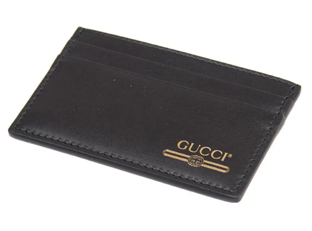 Ví Gucci Leather Card Case 'Black' 547596-0YA0G-1000 - Ảnh 4