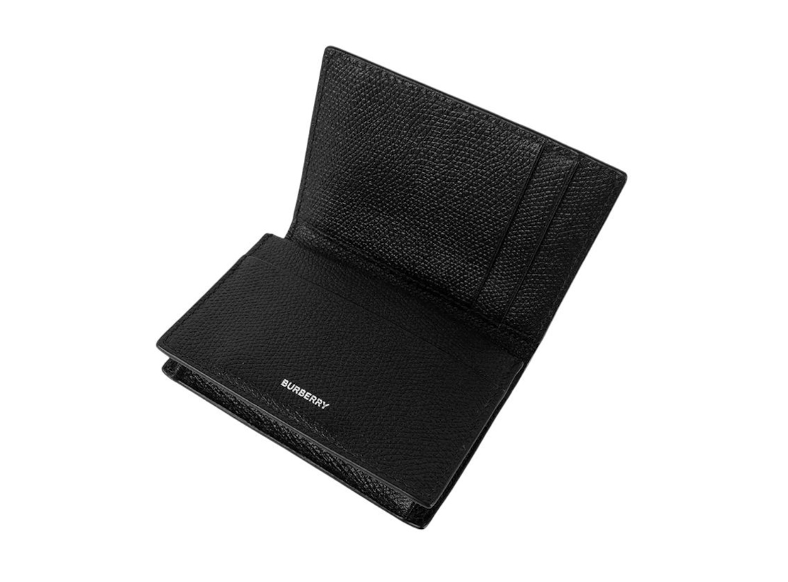 Ví Burberry Leather Flint Card Case 'Black' 81046991 - Ảnh 5