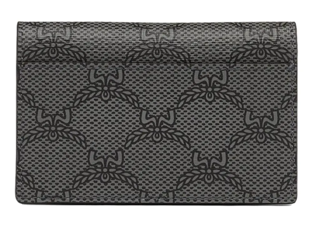 Alternative view of Ví MCM Himmel Lauretos Bi-fold Card Holder 'Black' MXAESAC02ED001