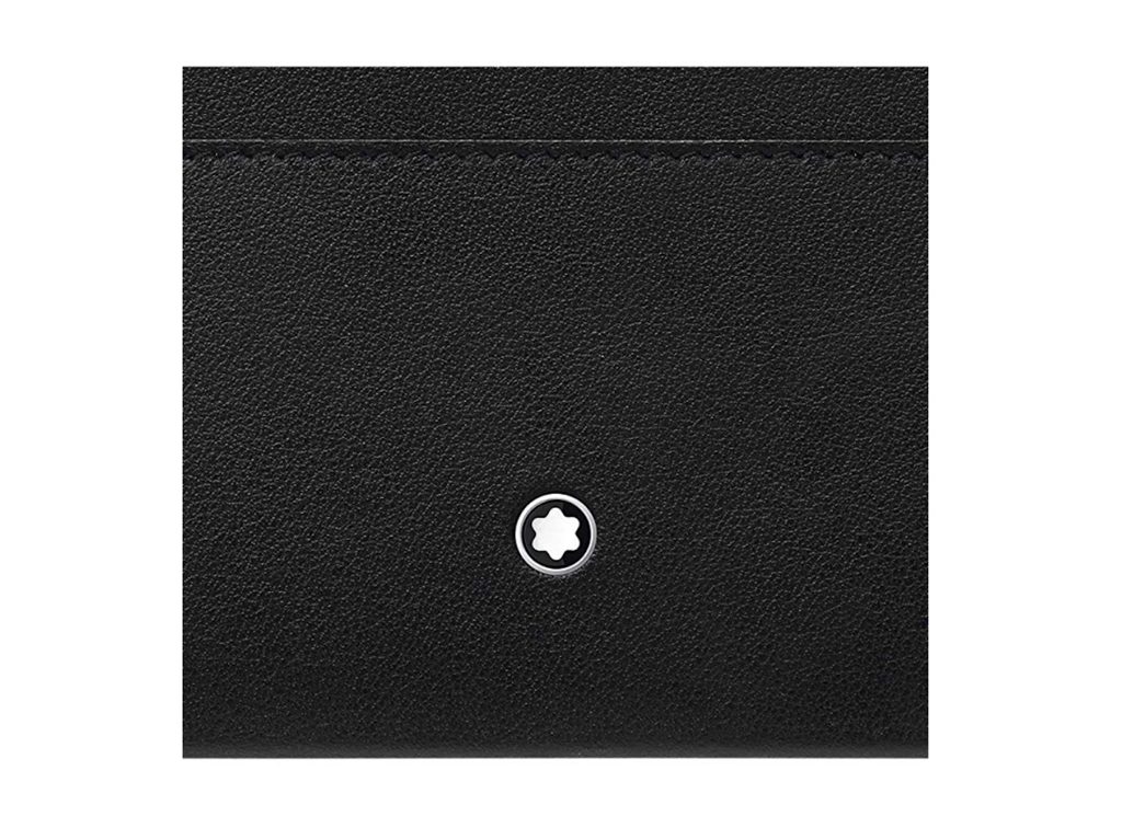 Ví MontBlanc Leather Card Holder 'Black' 118281 - Ảnh 3