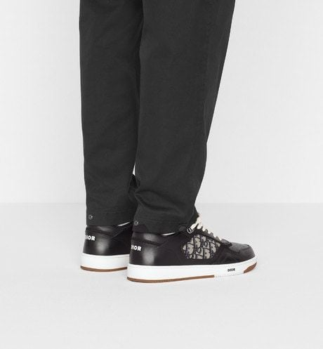 Alternative view of Giày Dior B27 Low Top Smooth Calfskin Oblique Jacquard 'Black' 3SN272ZIR-H965