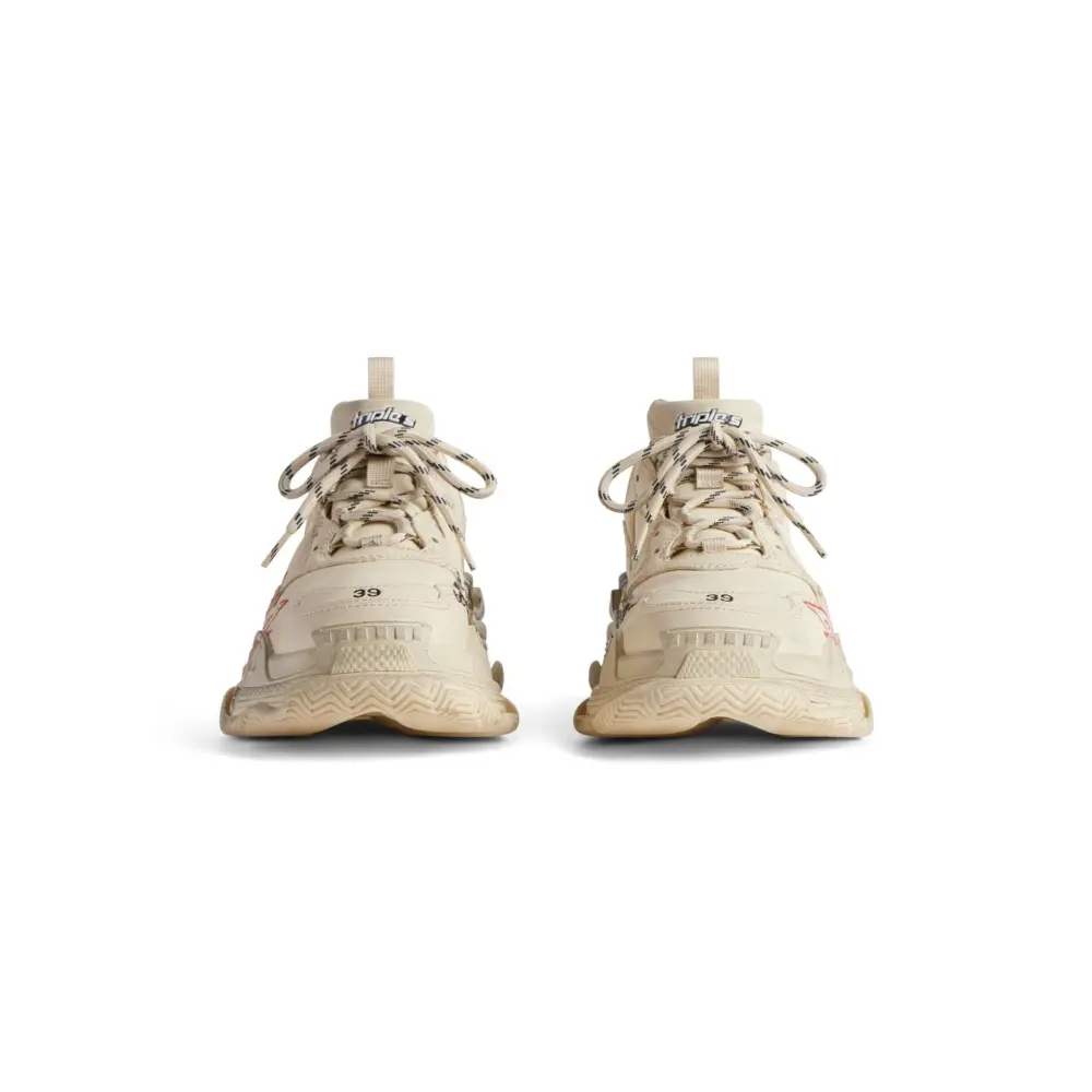 Giày Balenciaga Triple S Trainers Diy Metal 'Beige' 536737W2FAY9016 - Ảnh 3