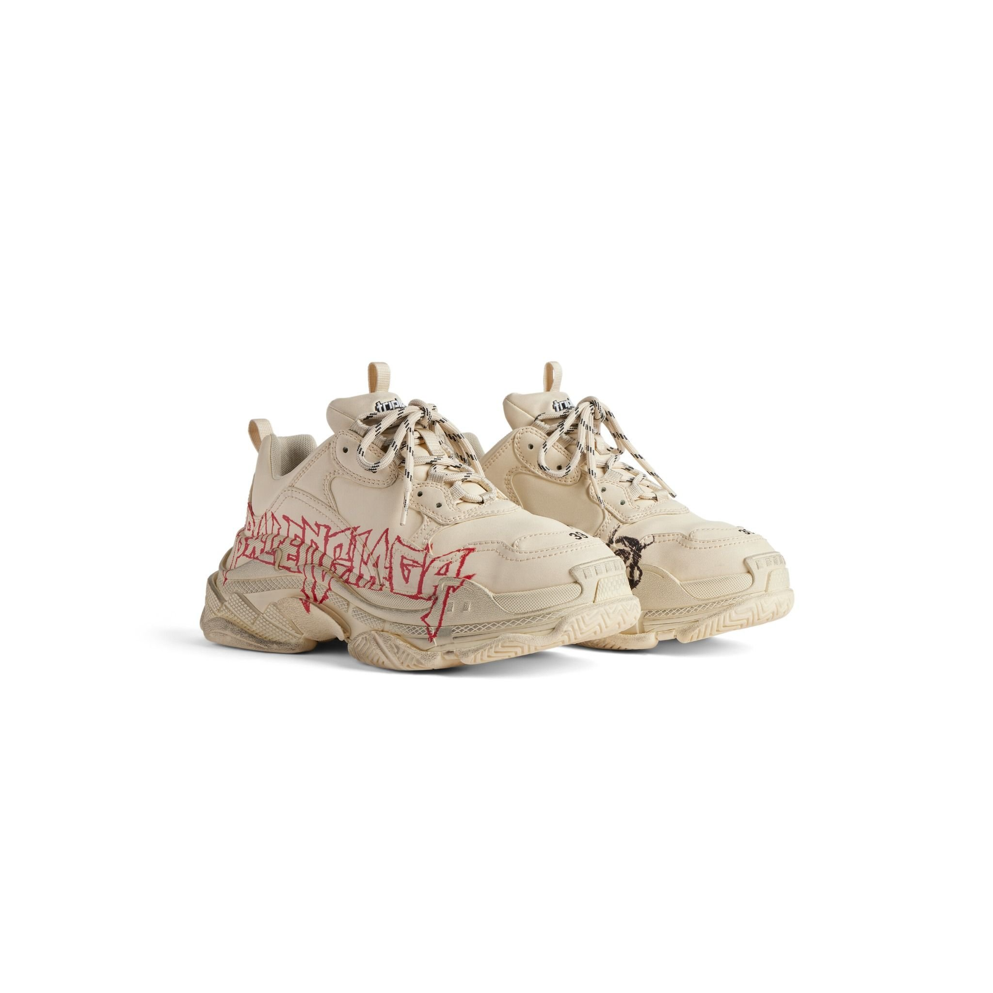 Alternative view of Giày Balenciaga Triple S Trainers Diy Metal 'Beige' 536737W2FAY9016