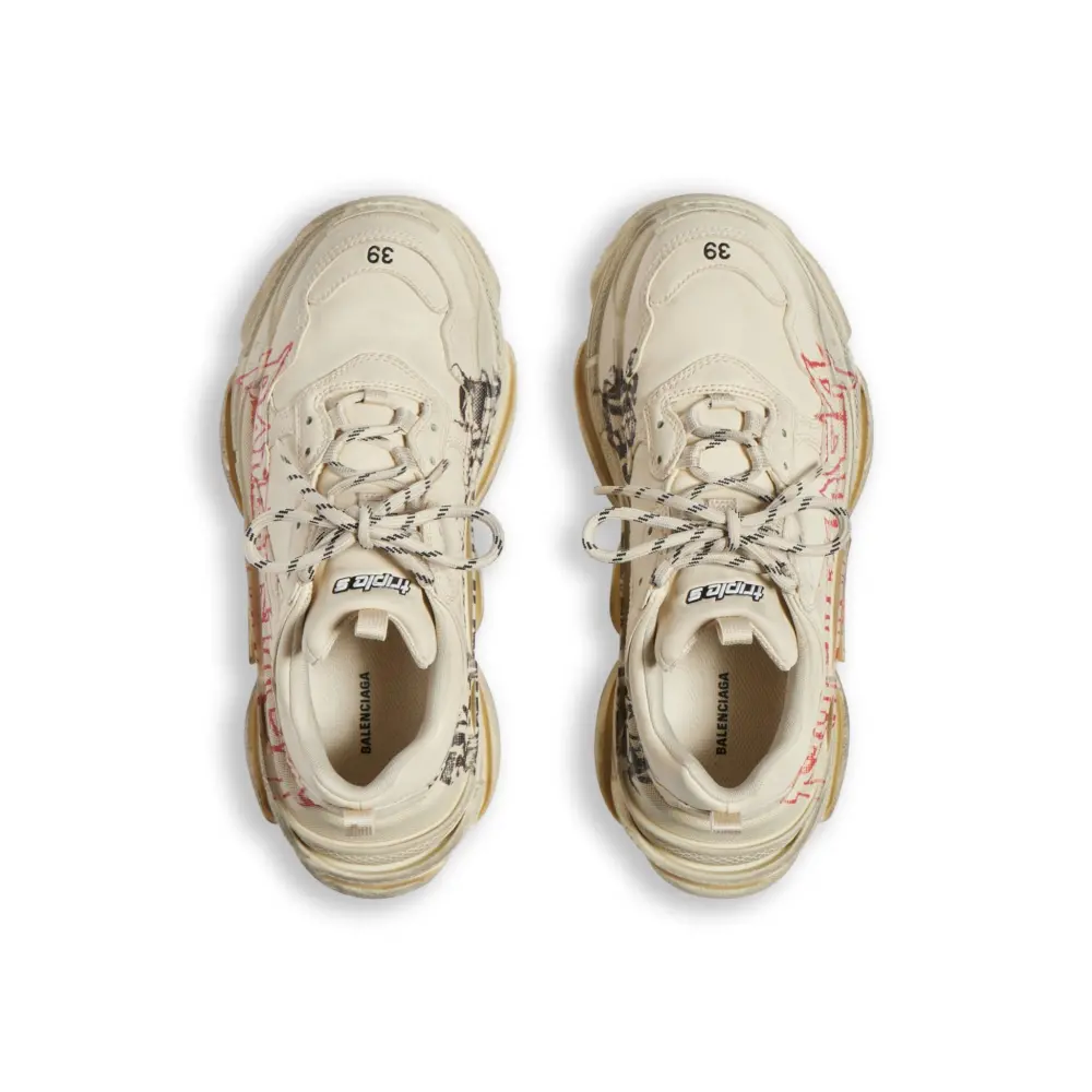 Giày Balenciaga Triple S Trainers Diy Metal 'Beige' 536737W2FAY9016 - Ảnh 6