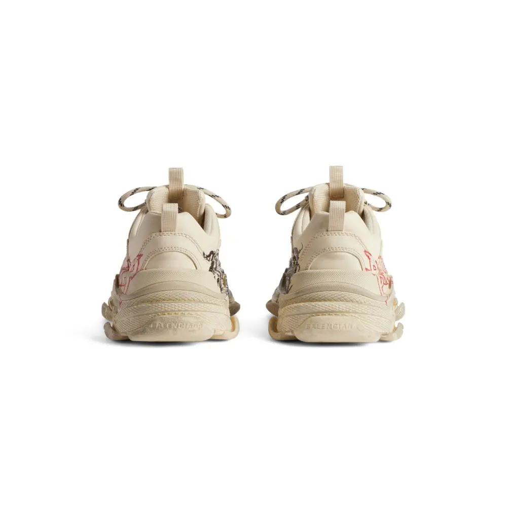 Giày Balenciaga Triple S Trainers Diy Metal 'Beige' 536737W2FAY9016 - Ảnh 5