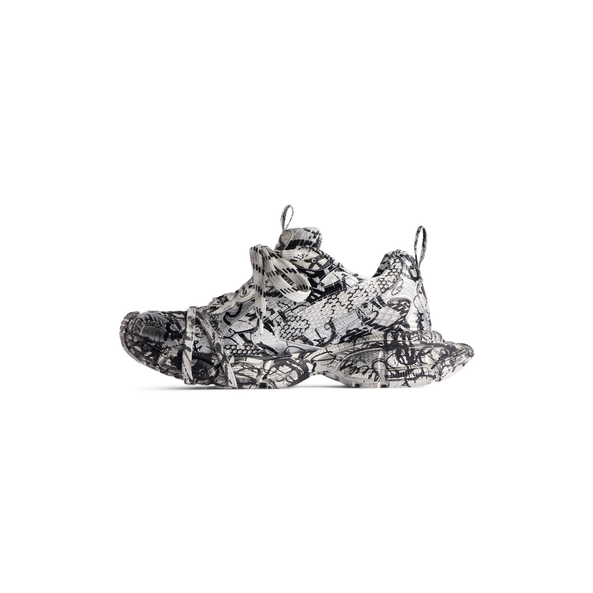 Giày Balenciaga 3xl Extreme Graffiti Trainers 'Black' 734731W2RG39010 - Ảnh 6