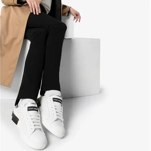 Giày Dolce & Gabbana Calfskin Nappa Portolino 'White Silver' CK1587-AH527-8B441 - Ảnh 3