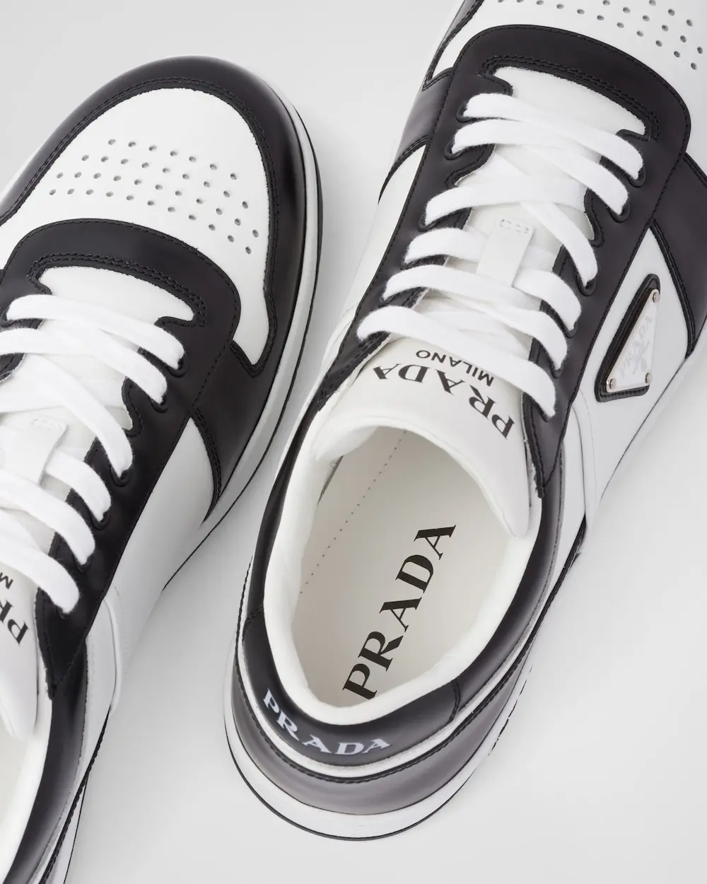 Giày Prada Downtown Leather 'Black White' 2EE364-3LKG-F0964 - Ảnh 4