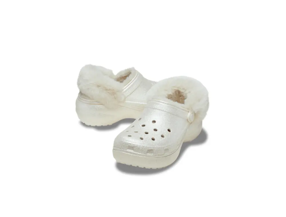 Alternative view of Dép Crocs Classic Platform 'Chalk' 211922-0WV
