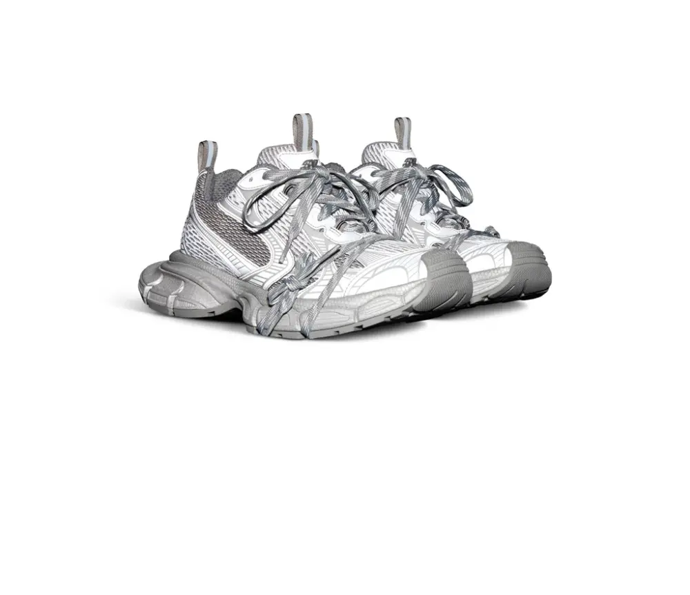 Alternative view of Giày Balenciaga 3xl Reflective Trainers 'Grey' 734734W3XLR1281