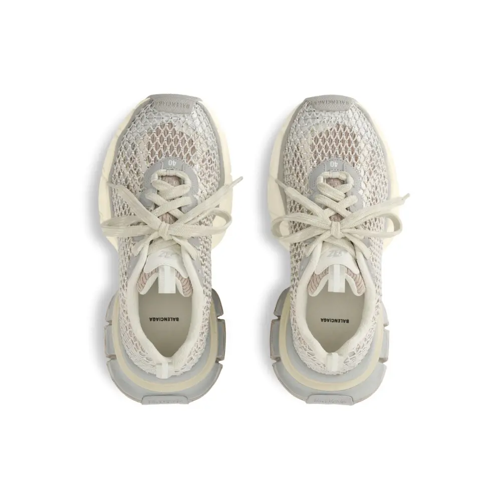 Giày Balenciaga 3xl Fishnet Trainers 'Eggshell' 788818W3XFN9191 - Ảnh 5