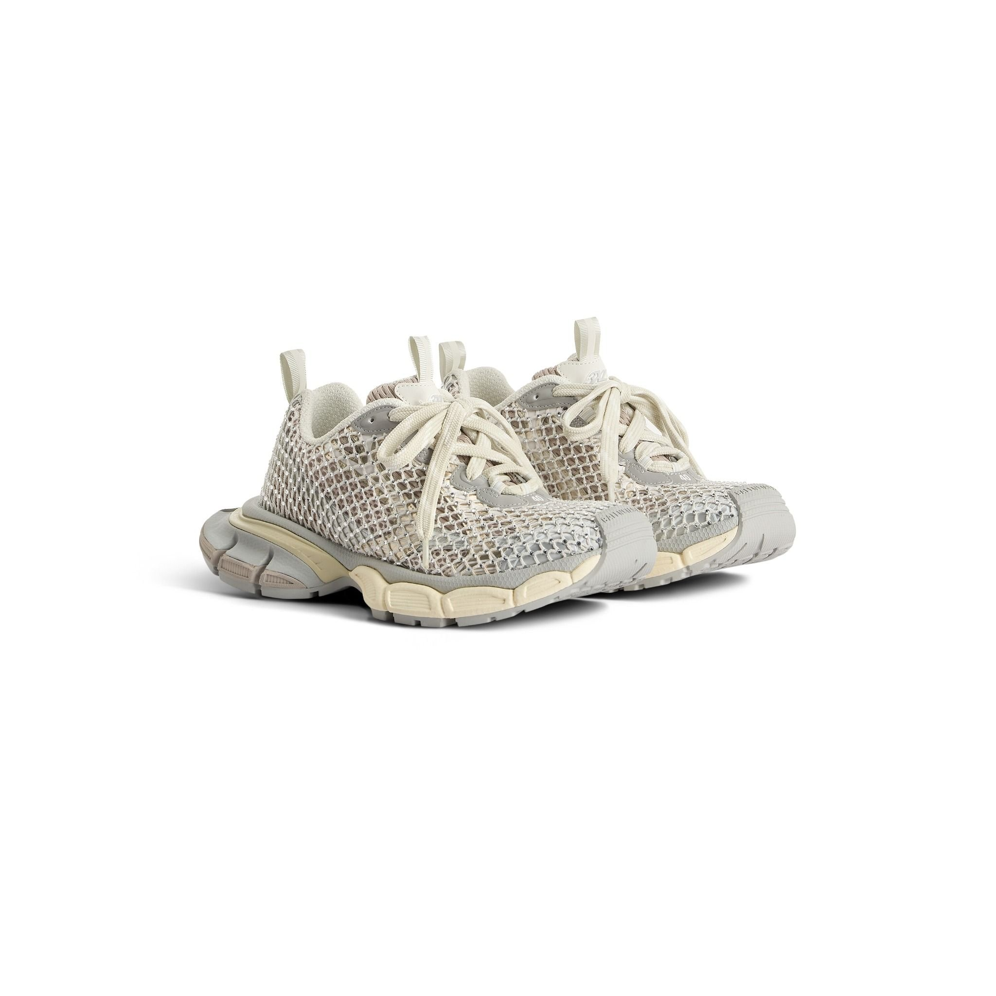 Alternative view of Giày Balenciaga 3xl Fishnet Trainers 'Eggshell' 788818W3XFN9191