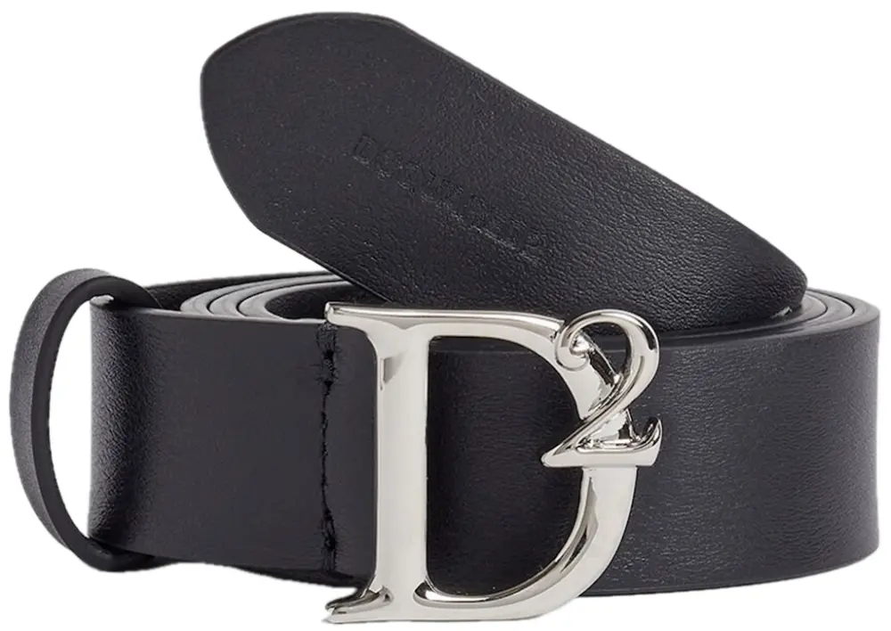 Thắt Lưng Dsquared2 D2 Statement Belt 'Black' BEW036001500001M802