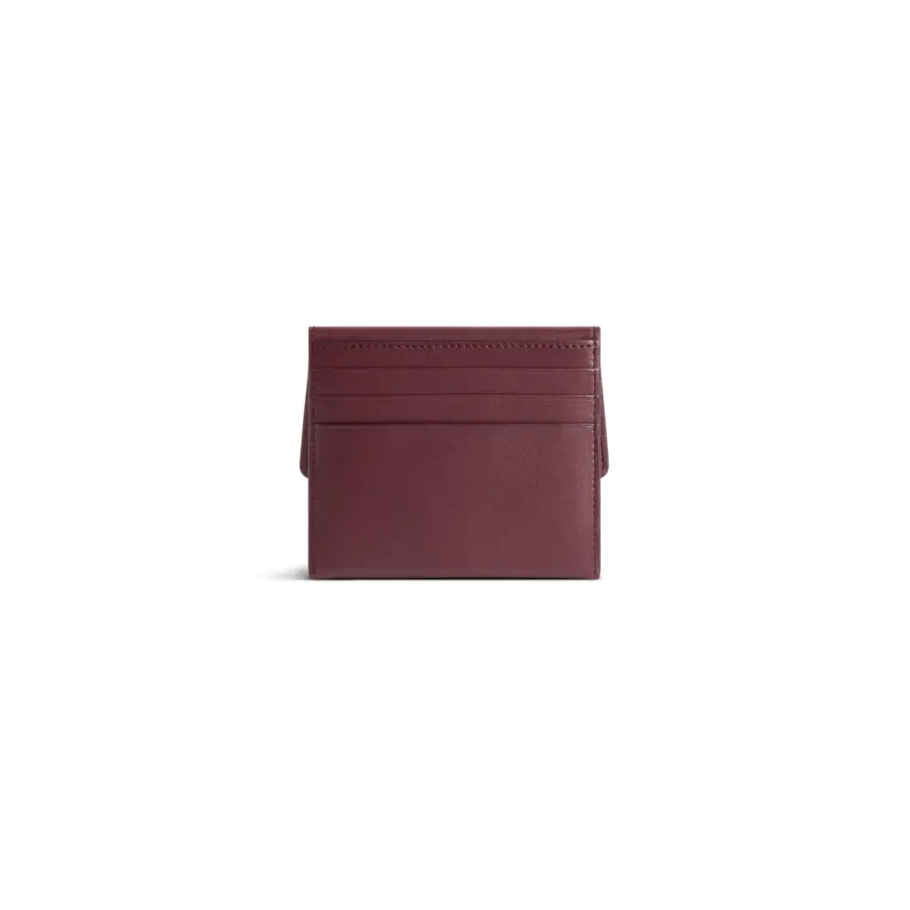 Alternative view of Ví Balenciaga Rodeo Card Holder 'Dark Burgundy' 8141132ABKX6036