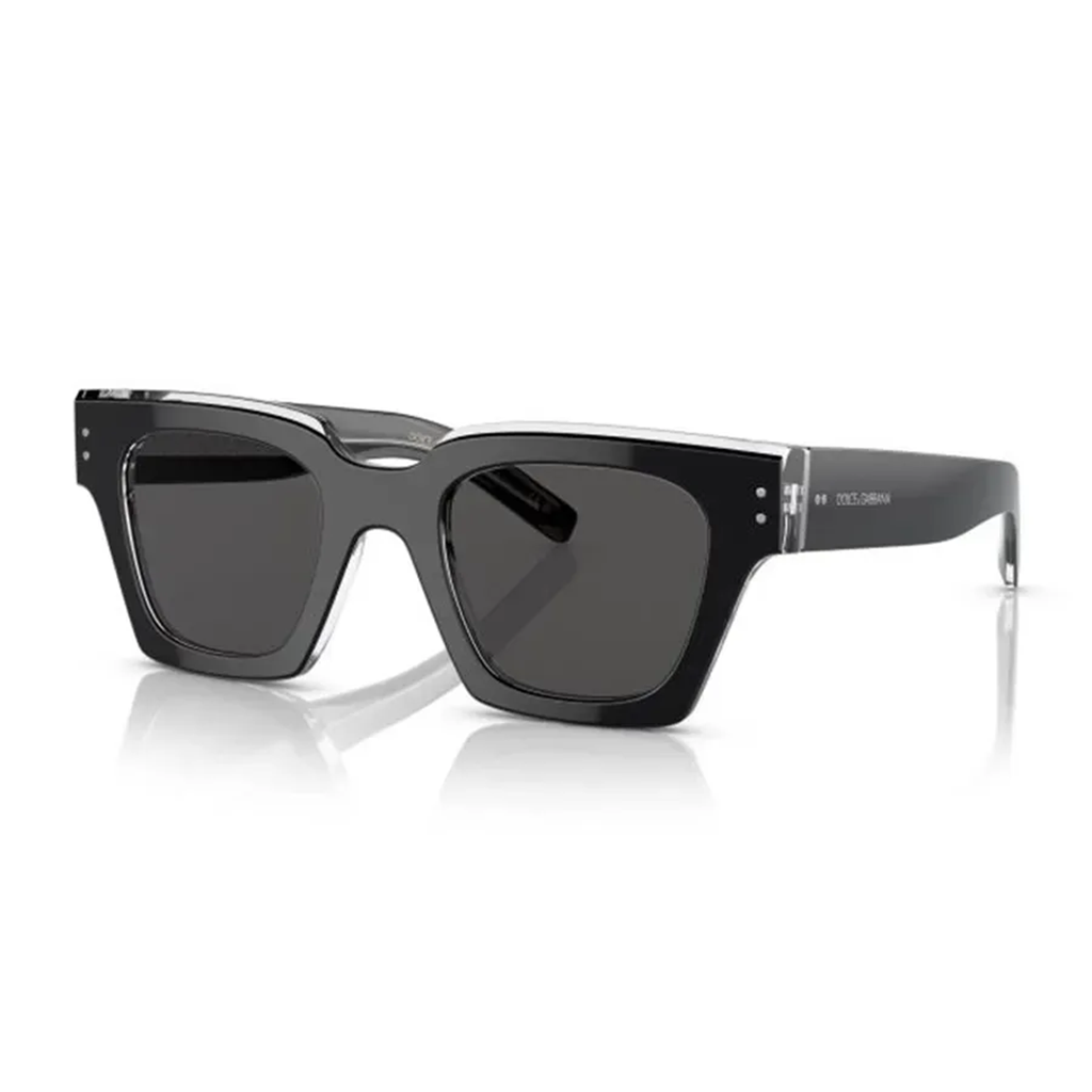 Kính Dolce & Gabbana Grey Square 'Black' DG4413-675R5-48 - Ảnh 4