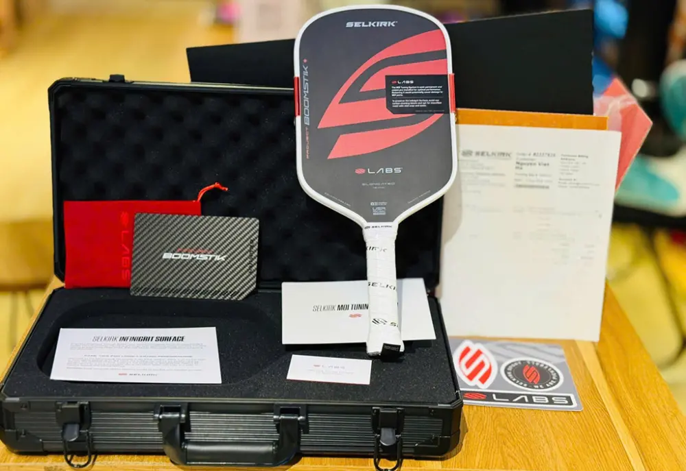 Vợt Pickleball Selkirk LABS Project Boomstik Special Box Vali ‘Red Black’ - Ảnh 4