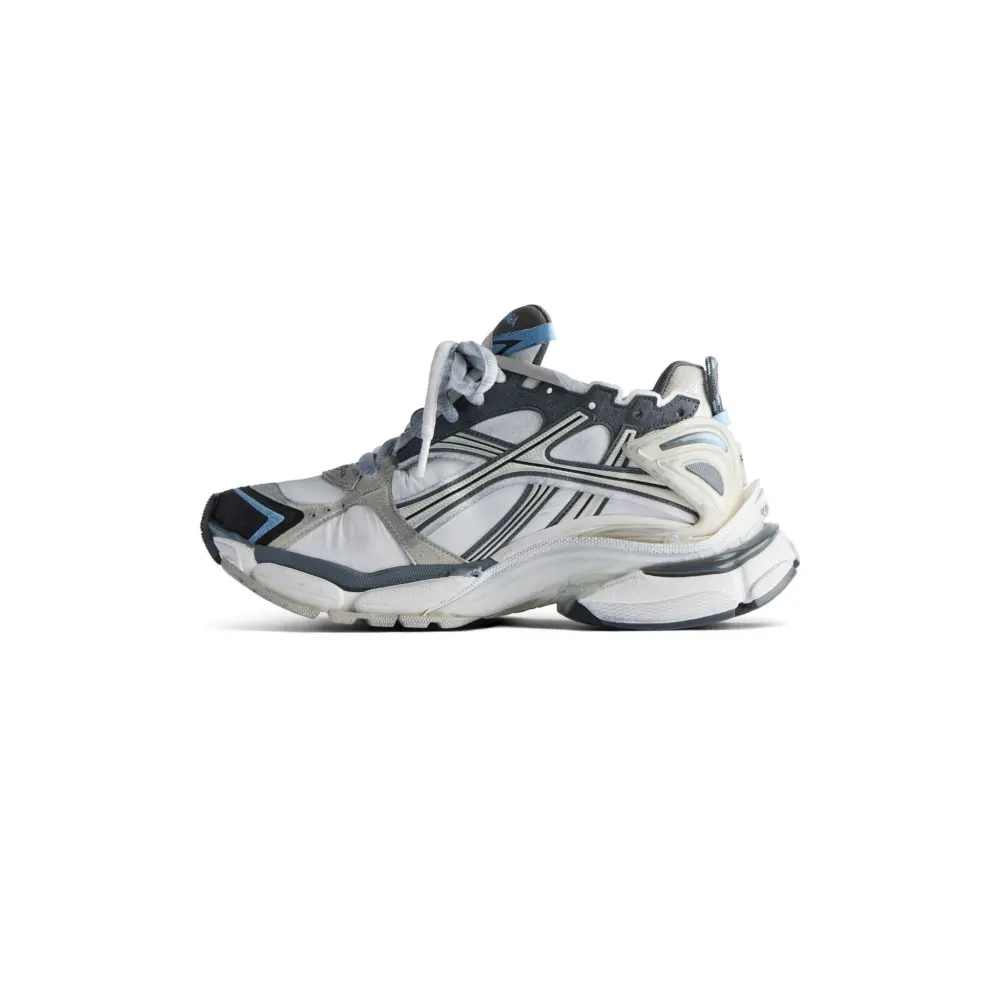 Giày Balenciaga Runner Trainers 'White Grey' 772774W3RNY9214 - Ảnh 4