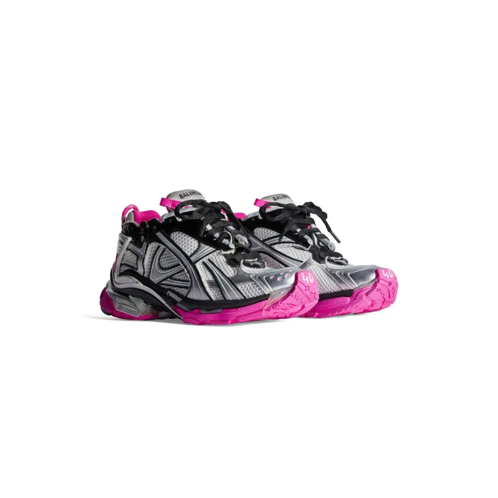 Giày Balenciaga Runner Trainers 'Silver Pink' 772767W3RBW9155 - Ảnh 4