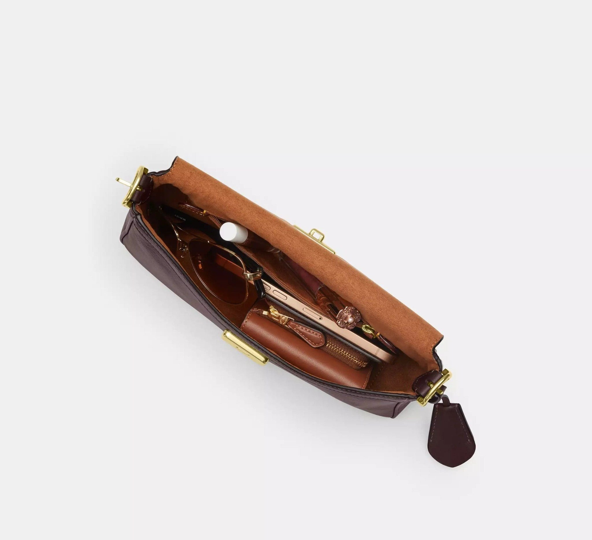 Túi Coach Etta Small Flap Shoulder Bag 'Espresso' CCV63-IMXAL - Ảnh 6