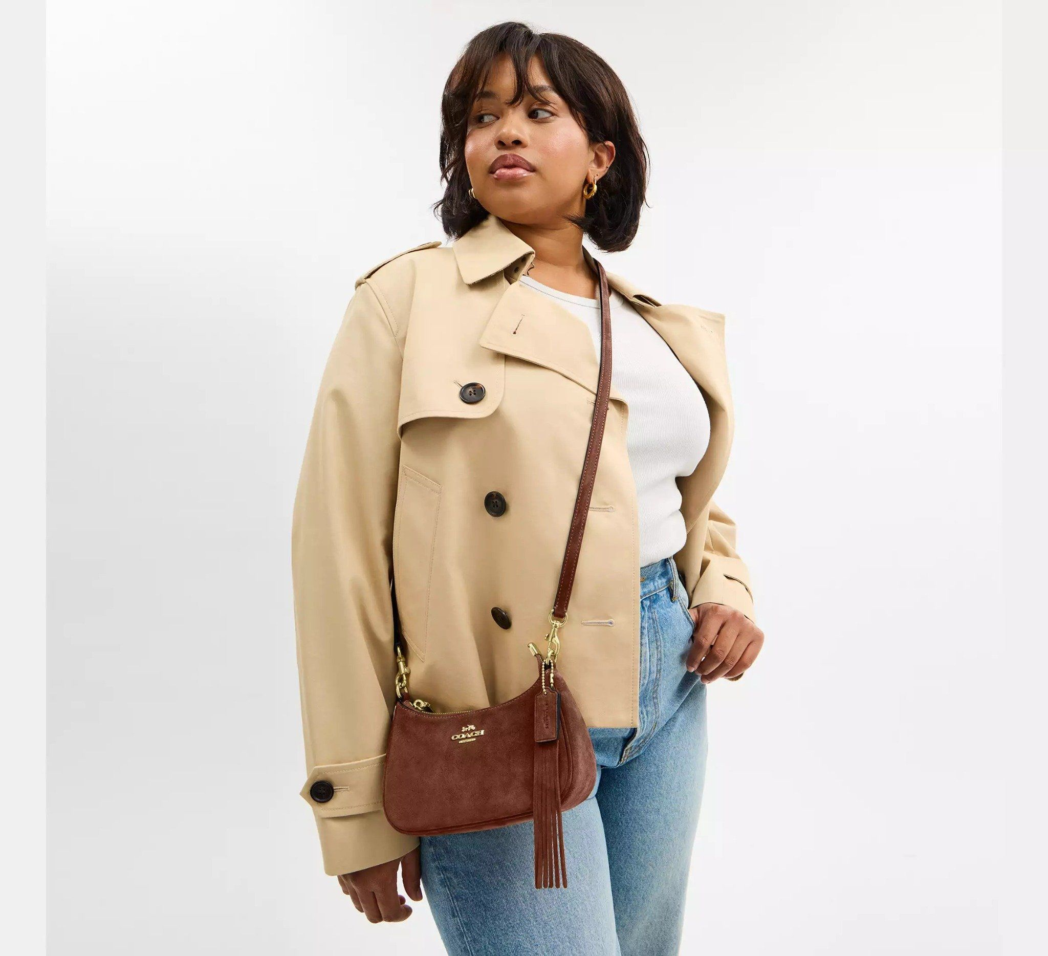 Túi Coach Teri Mini Crossbody Bag 'Vintage Brown' CCE42-IME0S - Ảnh 4