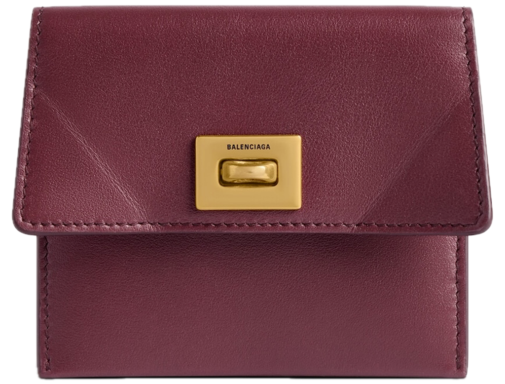 Ví Balenciaga Rodeo Card Holder 'Dark Burgundy' 8141132ABKX6036