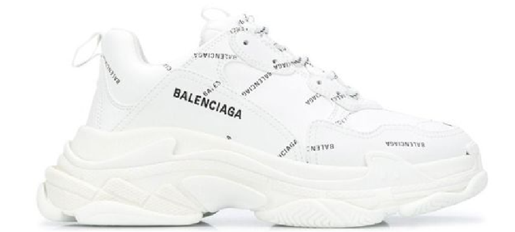 Giày Balenciaga Triple S Sneaker Allover Logo 'White' 536737-W2FA1-9010