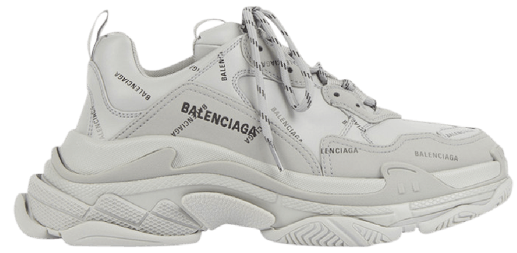Giày Balenciaga Triple S Sneaker Allover Logo 'Grey' 536737-W2FA1-1210
