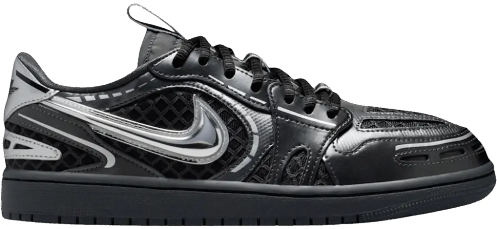 Giày Nike Jordan 1 Low ‘Black Metallic Silver’ HQ2186-001