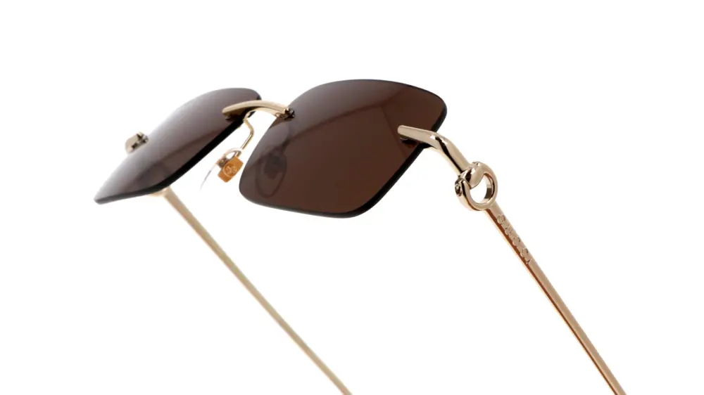 Kính Gucci Endura Rectangular Sunglasses 'Gold' GG1703S-004 - Ảnh 3