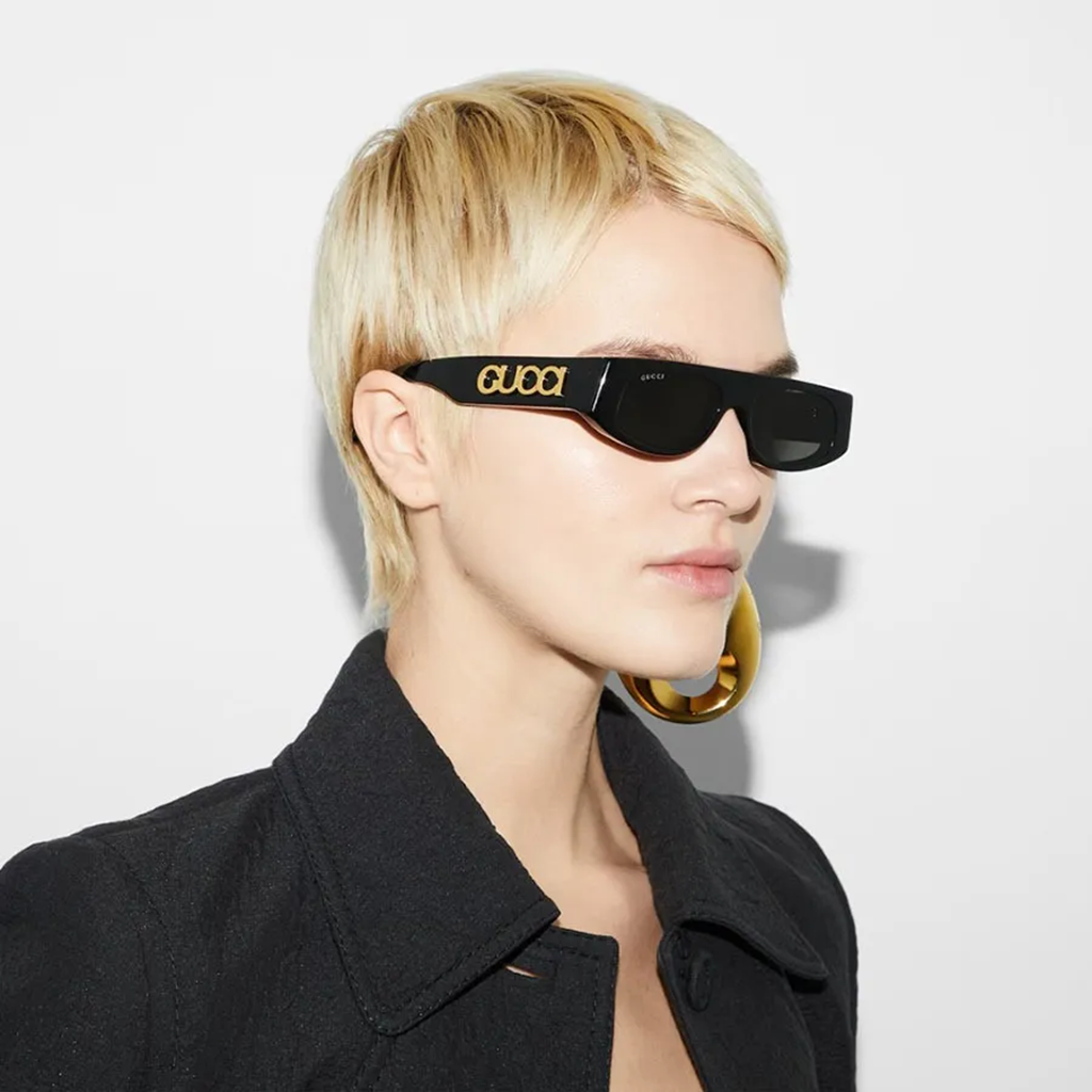 Kính Gucci Geometric Shaped Frame 'Black' GG1771S-001 - Ảnh 3