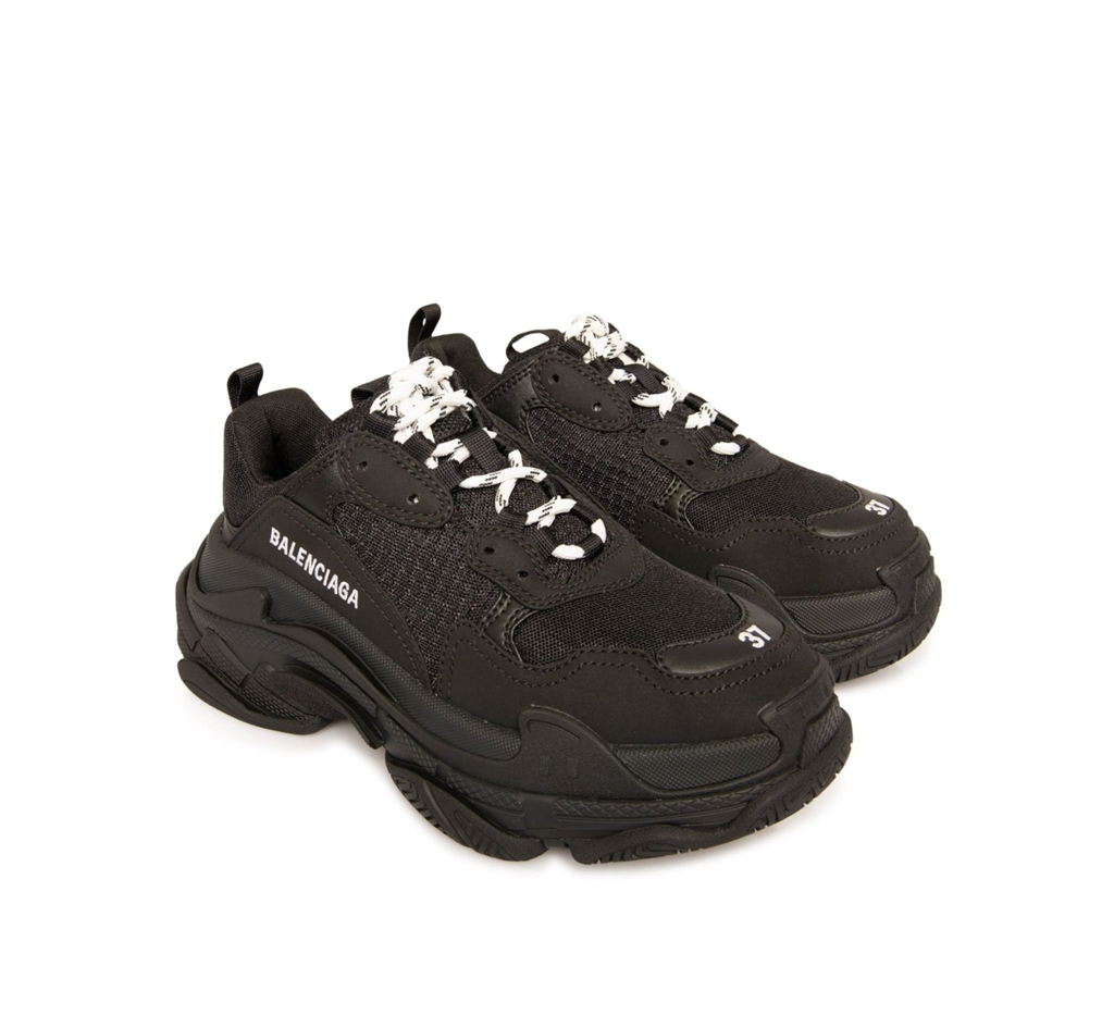 Giày Balenciaga Triple S Trainers 'Black' 524036W2CA11000 - Ảnh 4