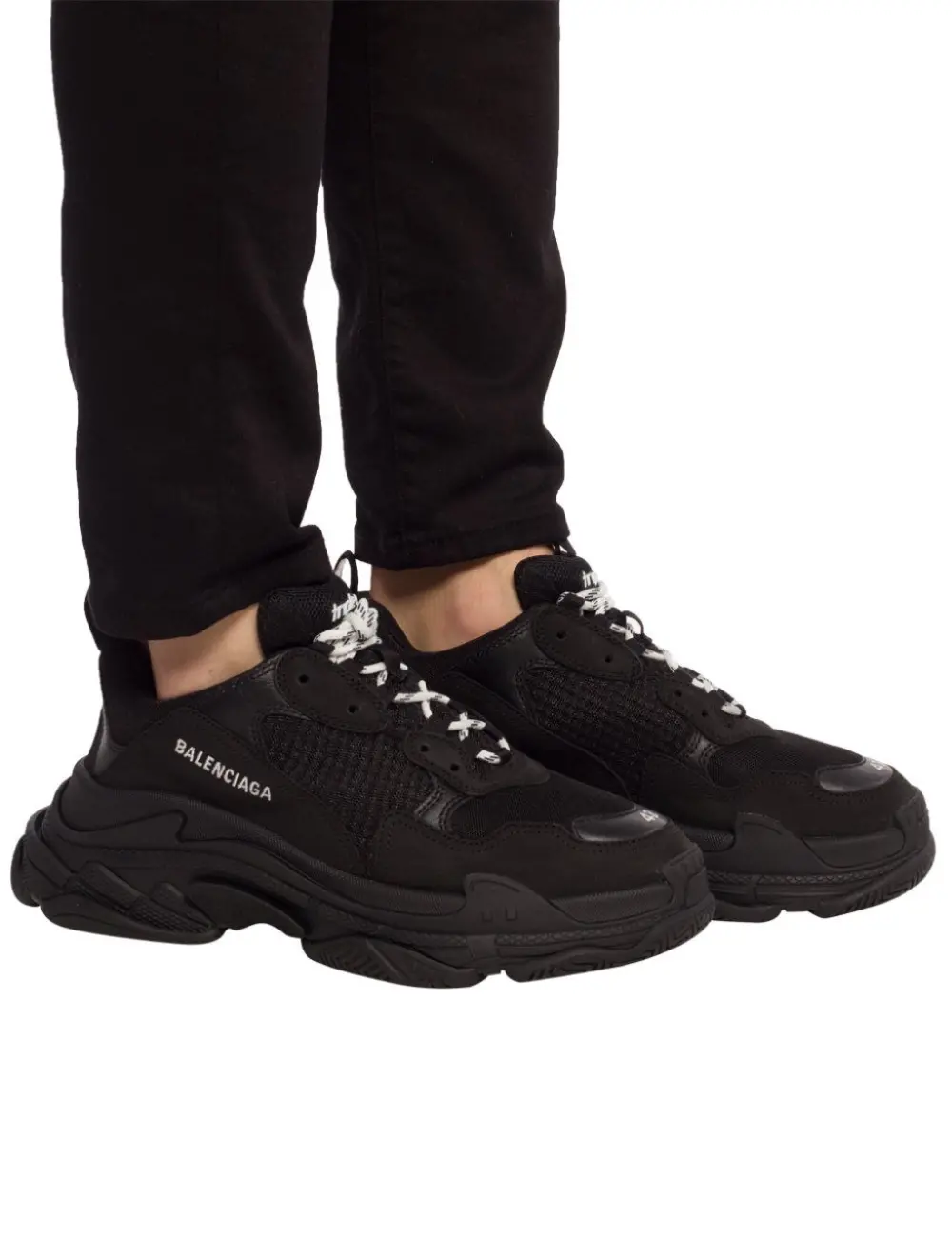 Giày Balenciaga Triple S Sneaker 'Black' 524036-W2CA1-1000 - Ảnh 3