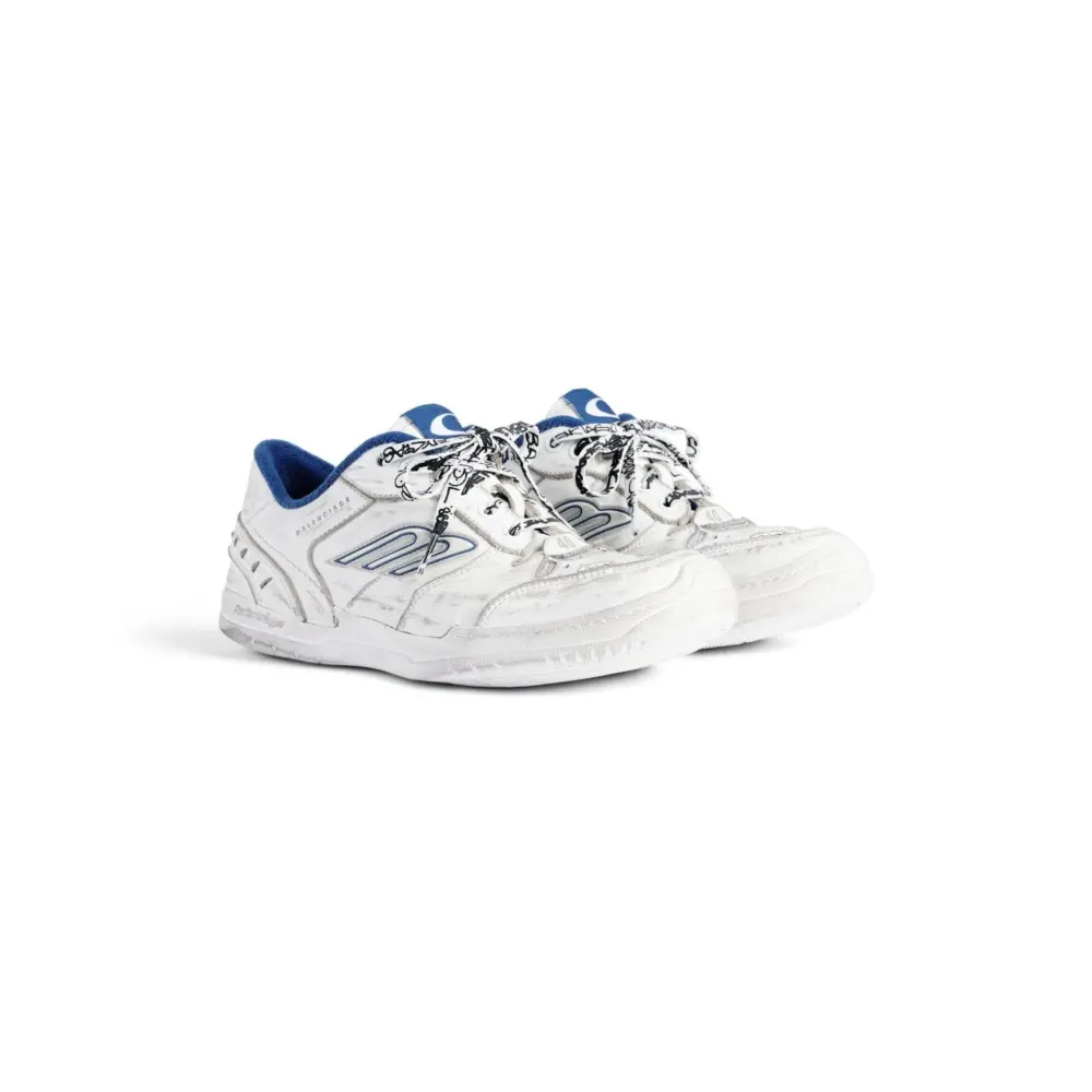 Giày Balenciaga Hamptons Worn-out Trainers 'White' 841765WCURB9141 - Ảnh 4