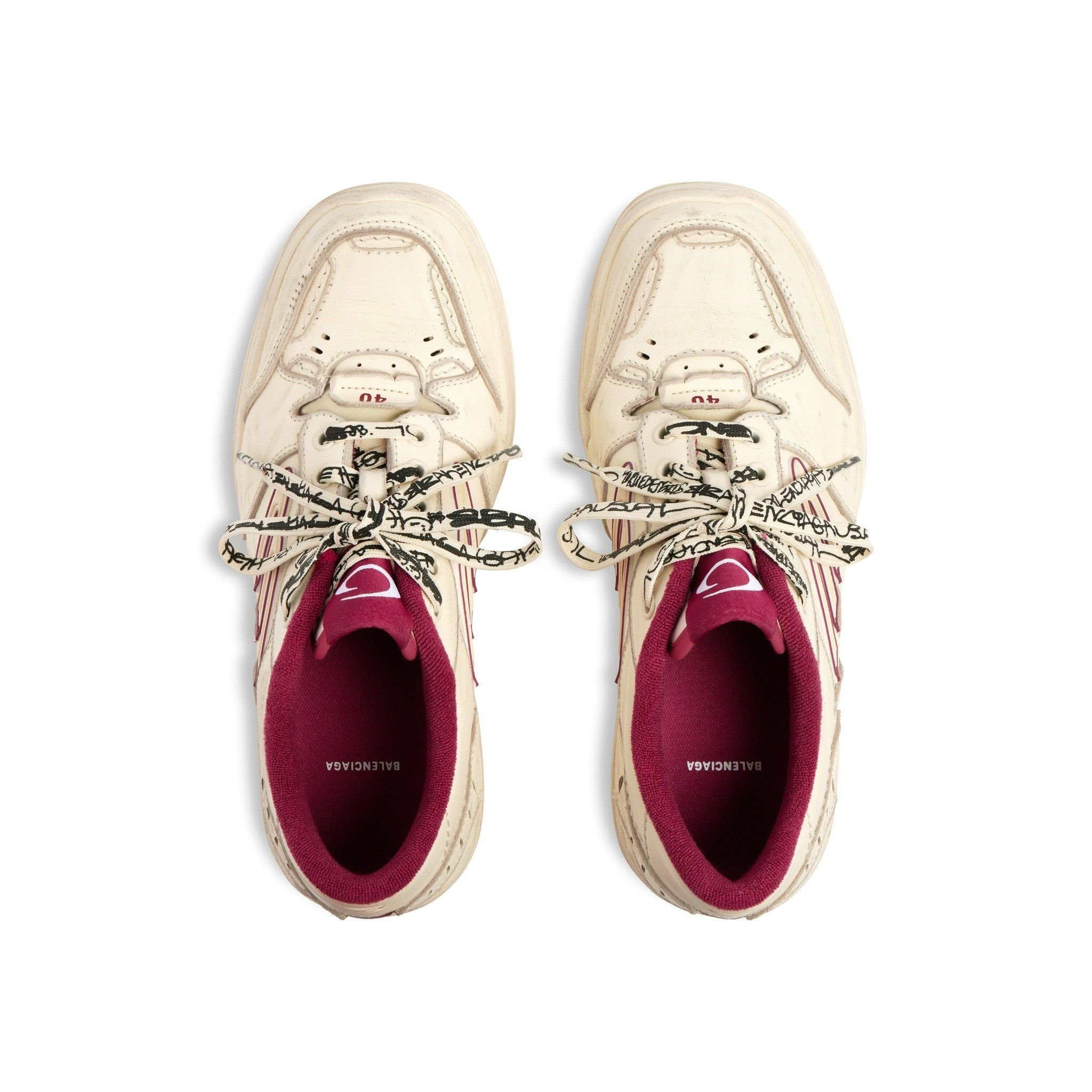 Giày Balenciaga Hamptons Worn-out Trainers 'White' 841765WCURS9960 - Ảnh 8