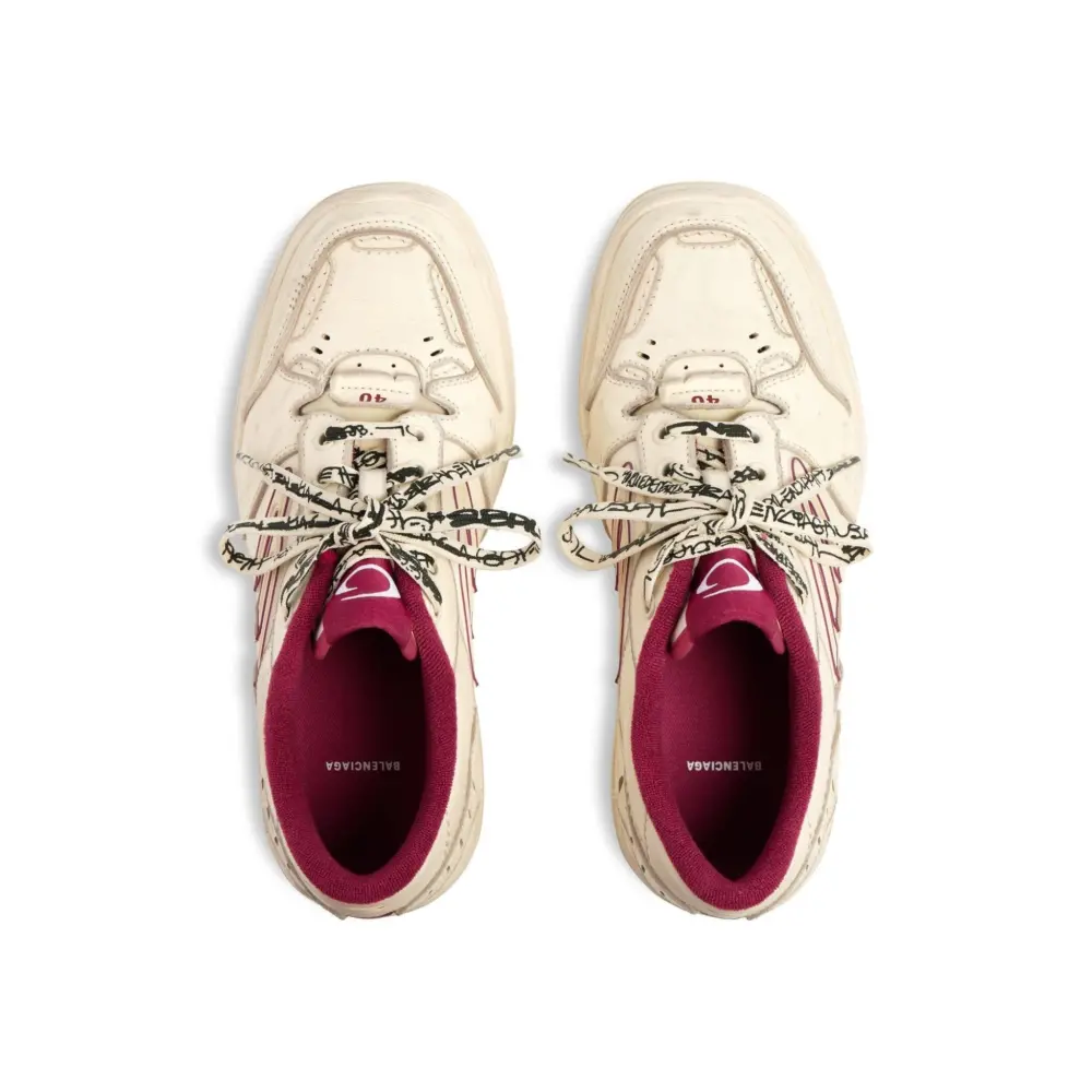 Giày Balenciaga Hamptons Worn-out Trainers 'White' 841765WCURS9960 - Ảnh 8