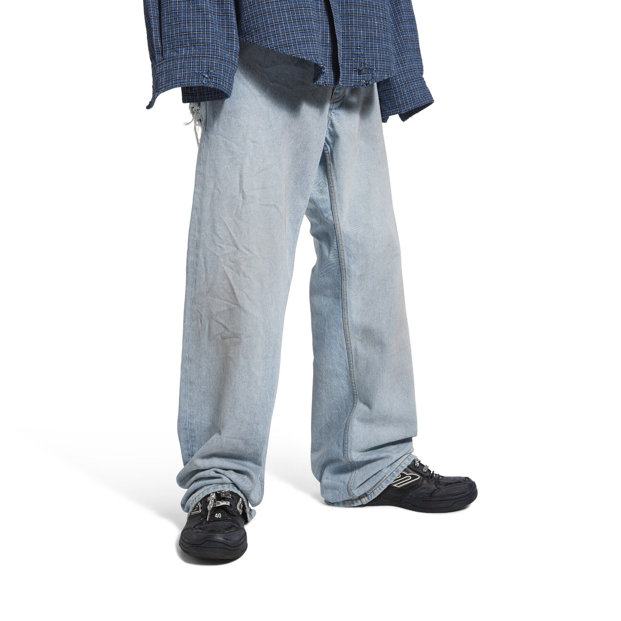 Giày Balenciaga Hamptons Worn-out Trainers 'Black' 841765WCURB1000 - Ảnh 3