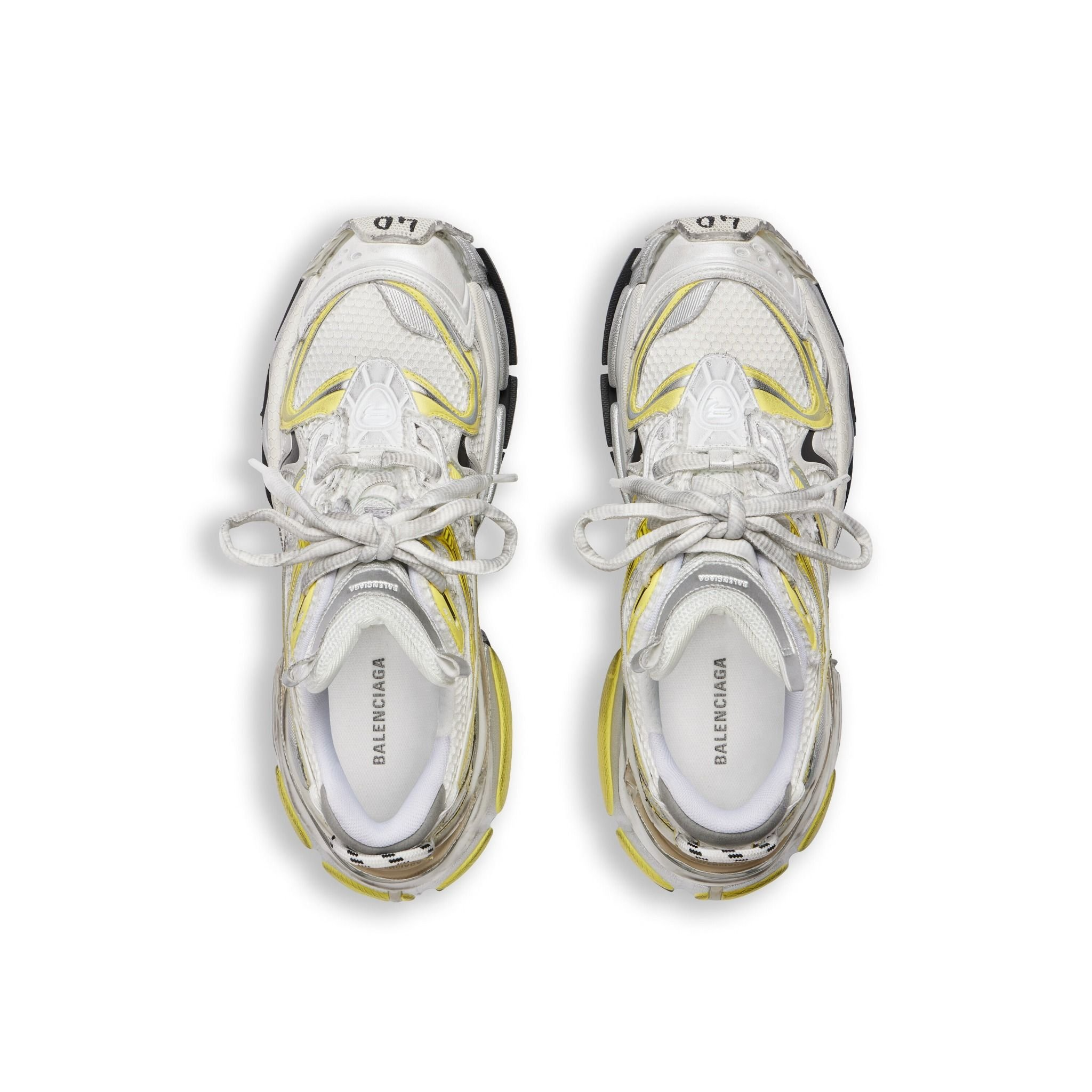 Giày Balenciaga Runner 2.0 Trainers 'White Yellow' 779066W3RXP9710 - Ảnh 6