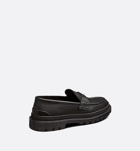 Alternative view of Giày Dior Explorer Loafer Calfskin CD Diamond Canvas 'Black Smooth' 3LO126ZSC-H900