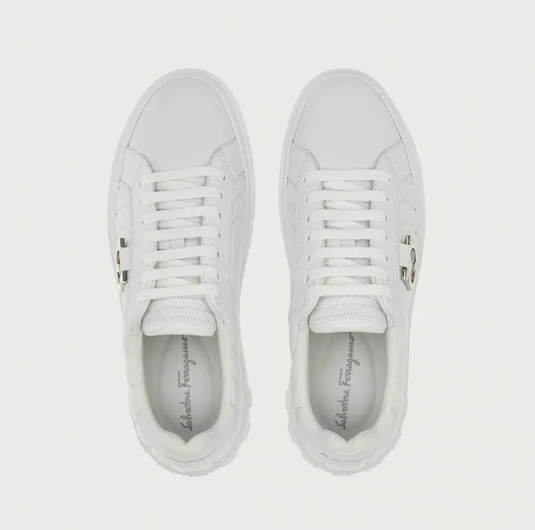 Giày Salvatore Ferragamo Gancini 'White' 020776-753818 - Ảnh 3