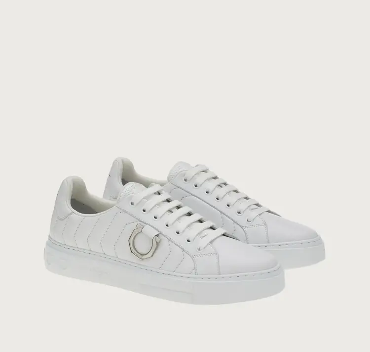 Alternative view of Giày Salvatore Ferragamo Gancini 'White' 020776-753818