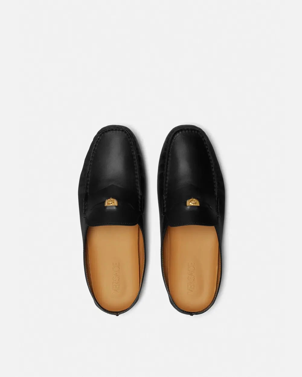 Giày Versace Medusa Biggie Driver Mules 'Black' 1010184-1A00693-1B00V - Ảnh 4