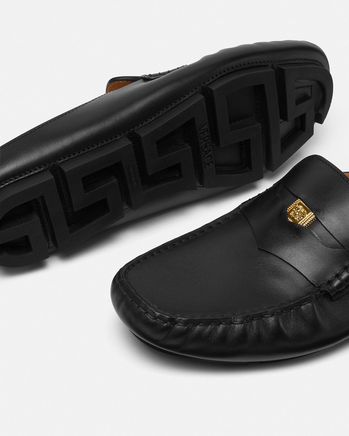 Giày Versace Medusa Biggie Driver Mules 'Black' 1010184-1A00693-1B00V - Ảnh 5