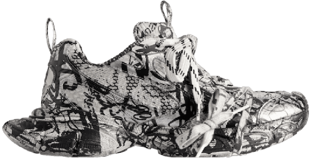 Giày Balenciaga 3xl Extreme Graffiti Trainers 'Black' 734731W2RG39010