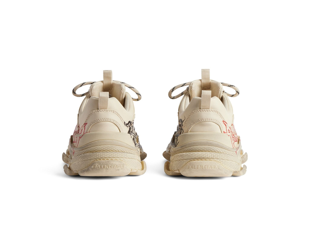 Alternative view of Giày Balenciaga Triple S Trainers Diy Metal 'Beige' 524039W2FAY9016