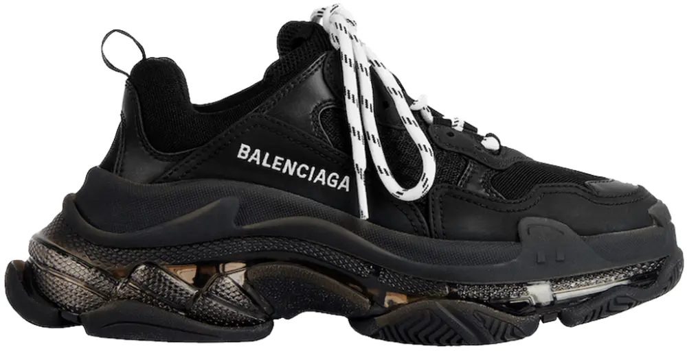 Giày Balenciaga Triple S Trainers Clear Sole 'Black' 544351W2FB11000