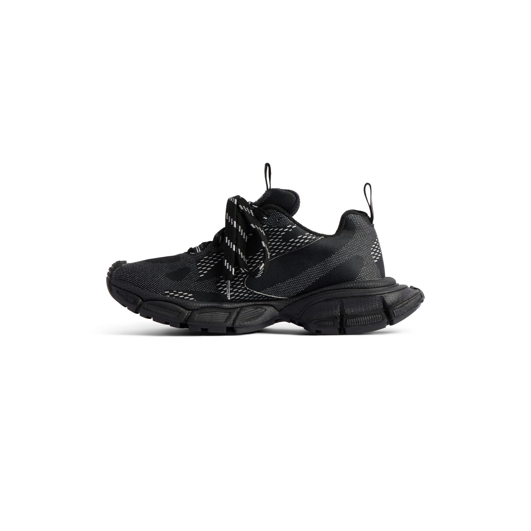 Giày Balenciaga Under Armour 3xl Knit Trainers 'Black' 814415W3XUA1090 - Ảnh 4