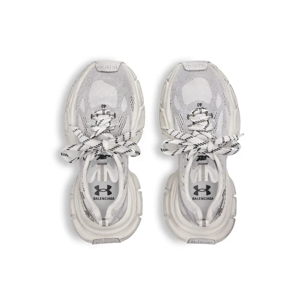 Giày Balenciaga Under Armour 3xl Knit Trainers 'White' 814415W3XUA9010 - Ảnh 5